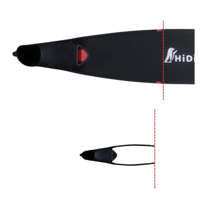 ready stok hidive long fins black - long fins long fins fins diving alat selam original