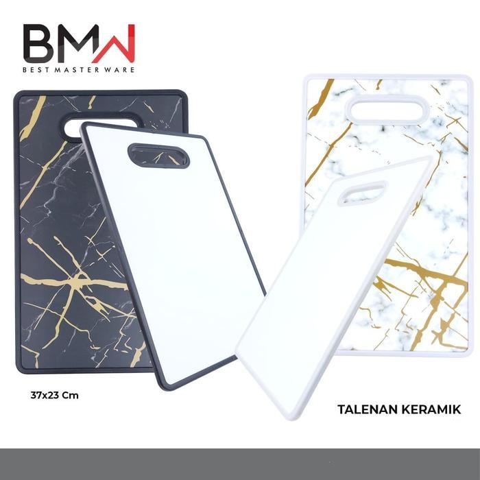 

Chopg Board Keramik 37x23x1cm BMW/ Talenan Daging Sayur Serbaguna Keramik *