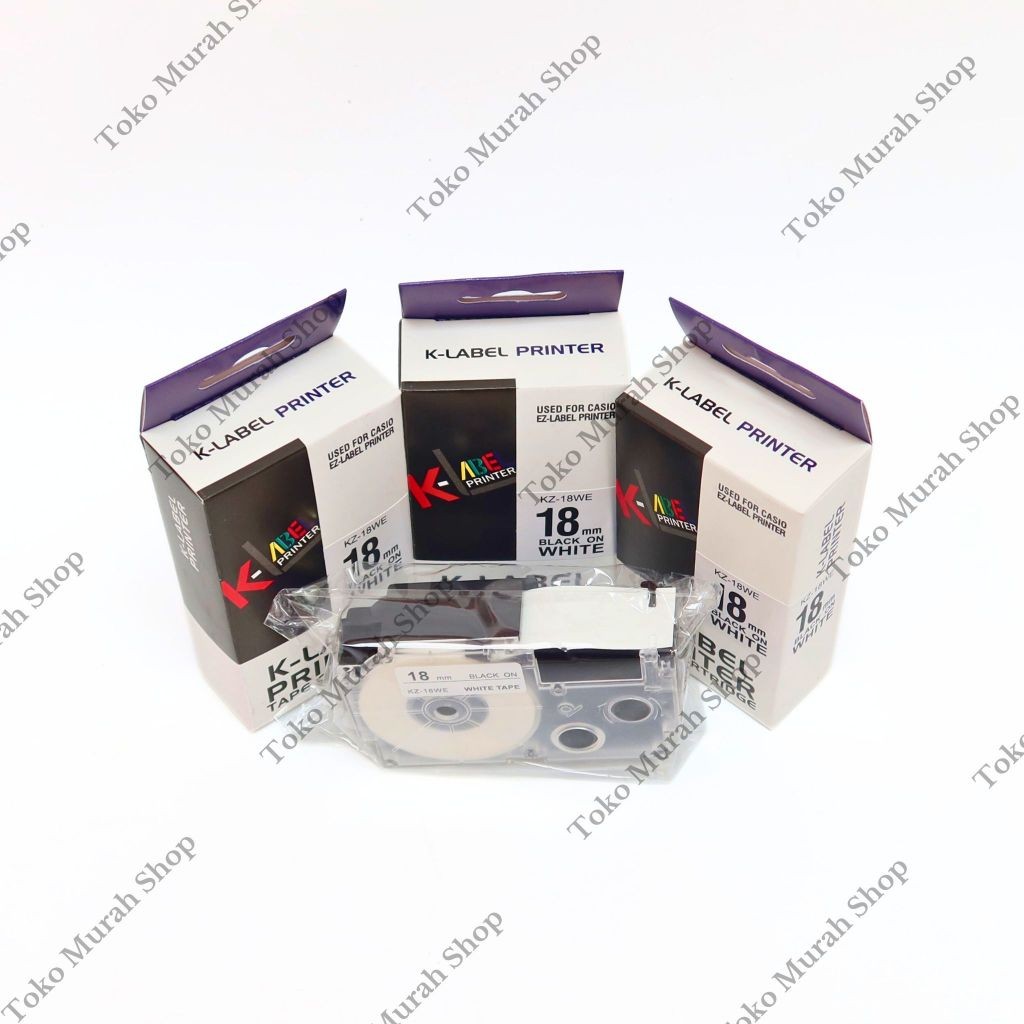 

K-Label Printer Tape Catridge for 18mm -18WE K-Label White