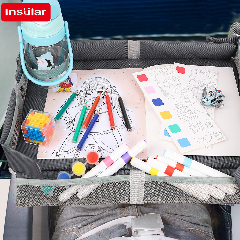 

Insular Boy Girl Multi-Functional Drawing Board Childs Folding Whiteboard Kids' Painting Tray