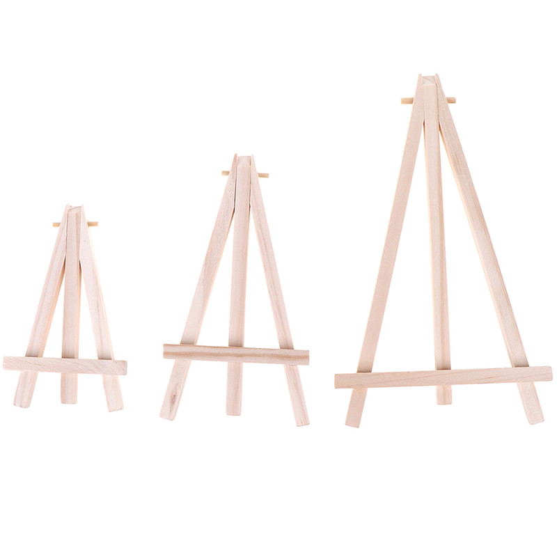 

1Pcs Mini Wood Artist Tripod Painting Easel For Photo Painting Postcard Display Holder Frame Cute