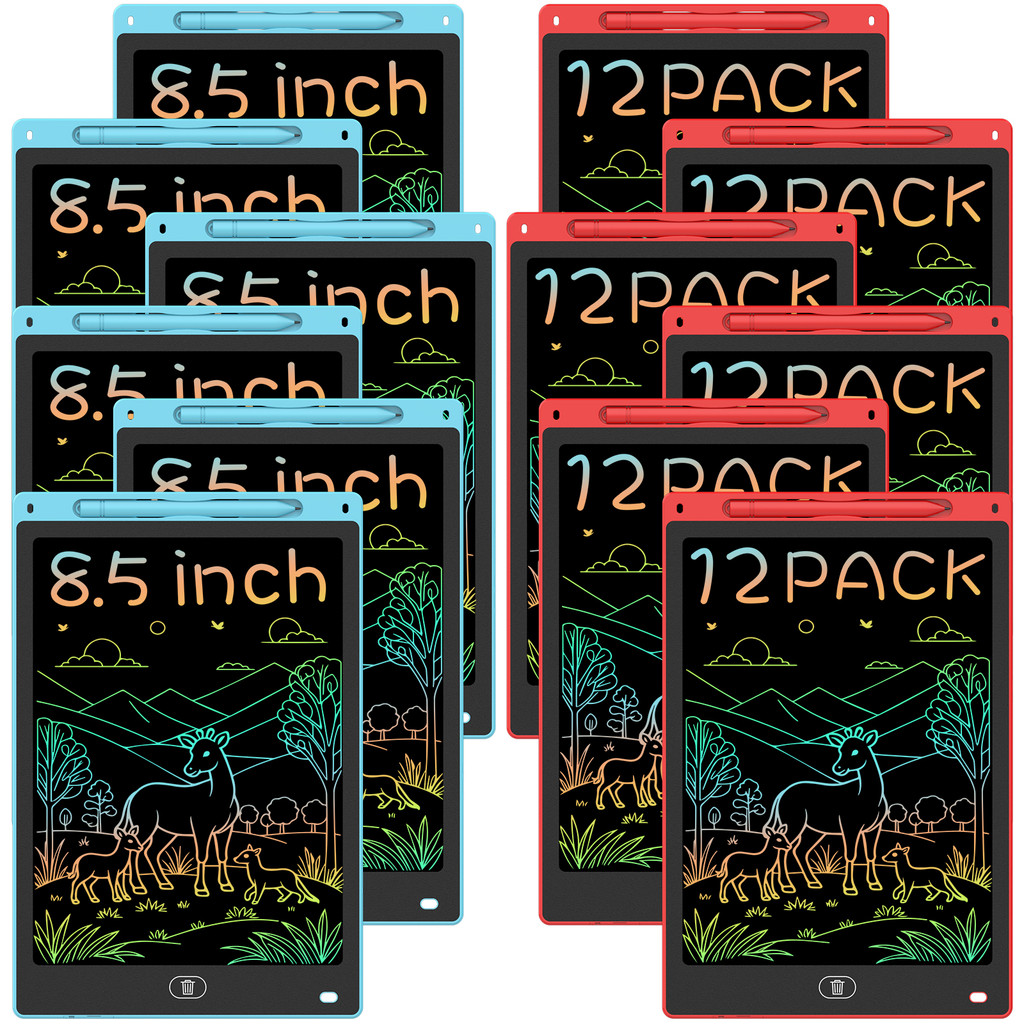 

12 Pieces 8.5 Inch Lcd Writing Tablet, Children'S Graffiti Drawing Board, Electronic Doodle Pad,