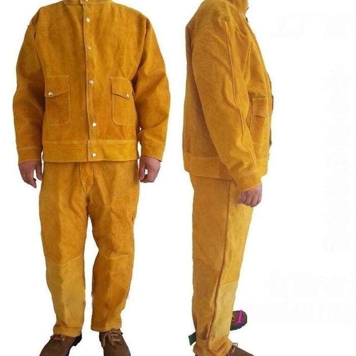 JTTOP" BAJU CELANA LAS WELDER - BAJU LAS KULIT
