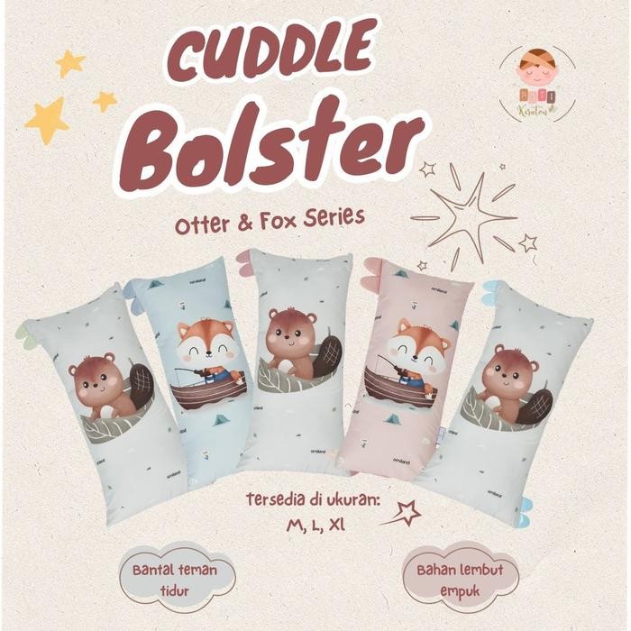 Auraby- Omiland Cuddle Bolsters Bantal Guling Teman Tidur Anak Bayi Otter Dan Fox Series