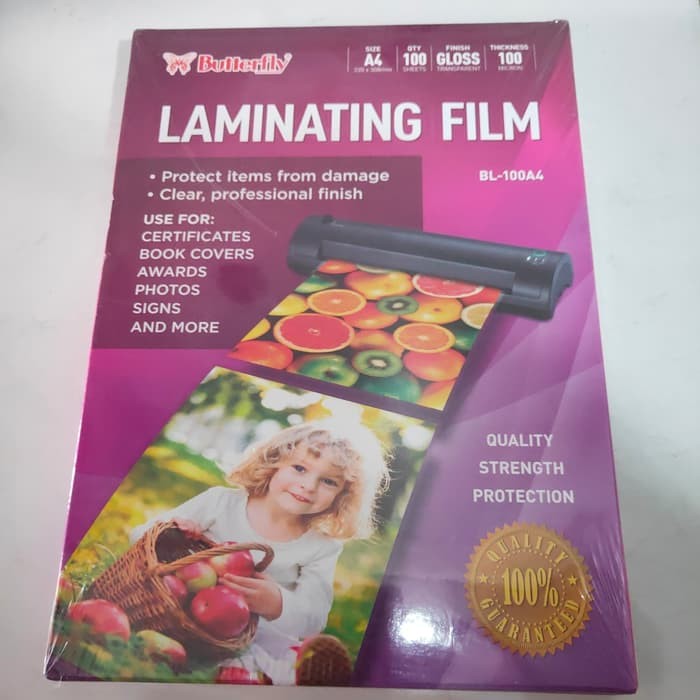 

laminating film A4 butterfly