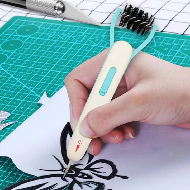 

LovelyCraft A19 ~ [FREE 1pc Alas] Multi-puose Die Brush Die Release Tools With Piercer Scraper For
