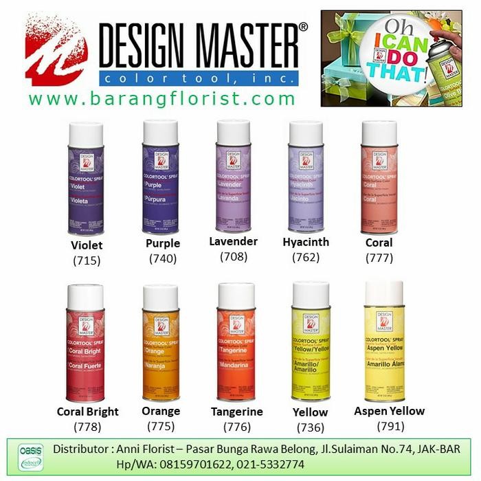

ready stok design master color spray, cat bunga, aksesoris toko bunga original