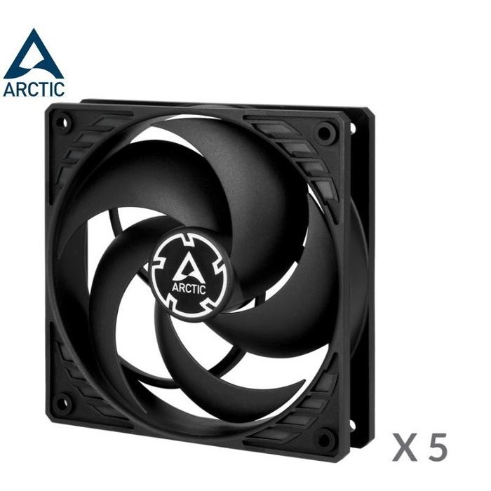 Juara_Tecno Arctic P12 Pwm Pst Pack Of 5 Value Pack Pressure-Optimised 120 Mm