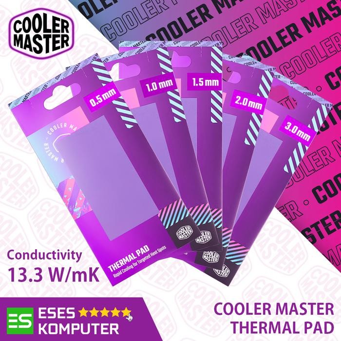 Juara_Tecno Thermal Pad Cooler Master Thermal Pad 13.3W/Mk Thermal Conductivity