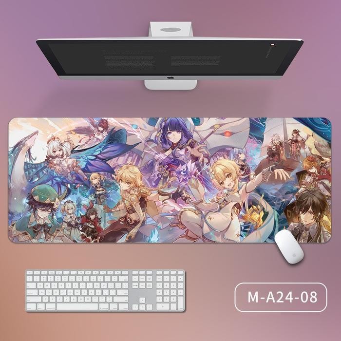 Bazzar Komp Mouse Pad Genshin Impact Xiao Venti Kazuha Raiden Yaemiko Uk 70 X 30 Computer