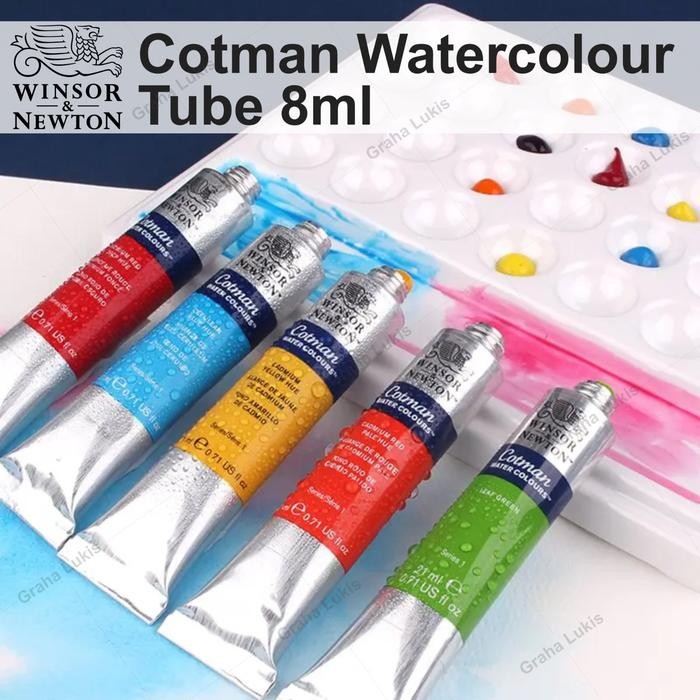 

ready stok winsor & newton cotman water colour tube 8ml original