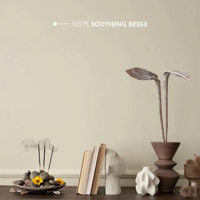 

ready stok cat jotun 12075 soothing beige warna canvas 2024 original