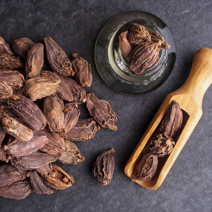 

:0:0:0] Cao guo Amomum tsaoko 250gr / Chinese Black Cardamom/ Kapulaga Hitam