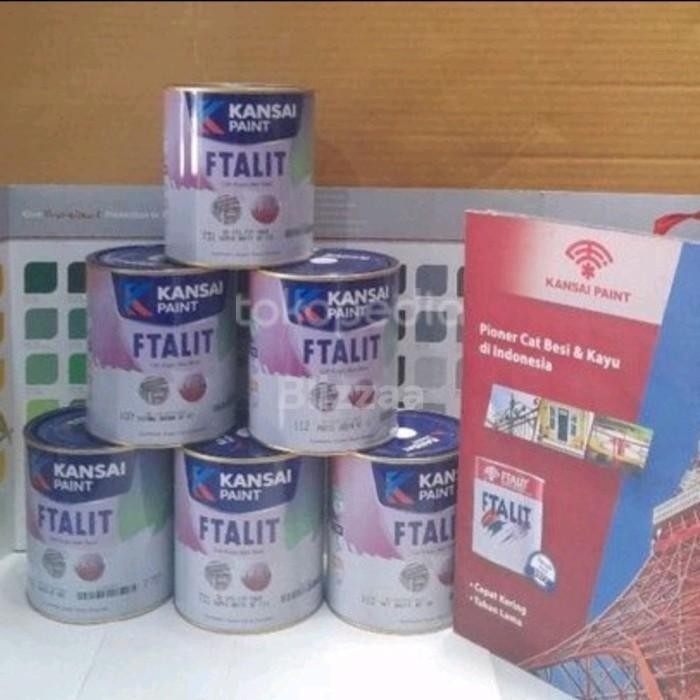Ftalit Banff Blue 122 Ftalit Traffic Grey 608 Cat Kayu Besi Abuabu 1Kg