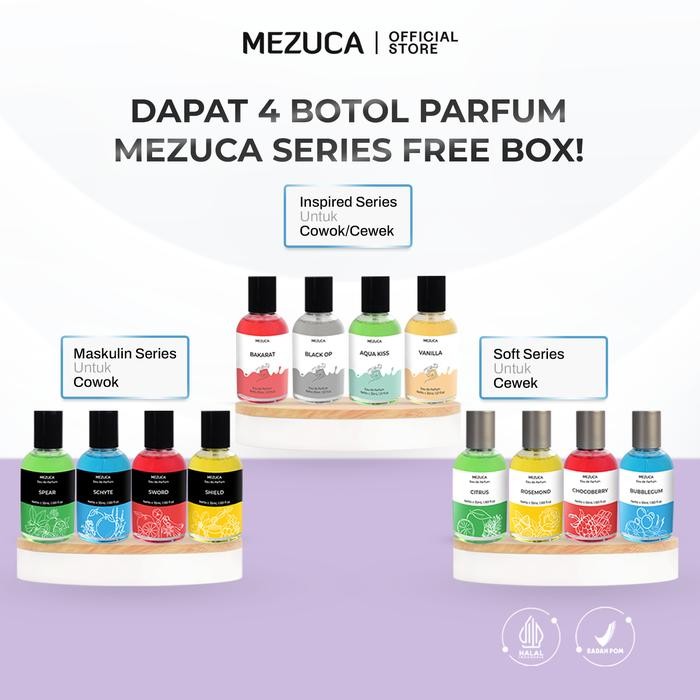 Dapat 4 Parfum Mezuca 35ml EDP Halal Free Box Perfume