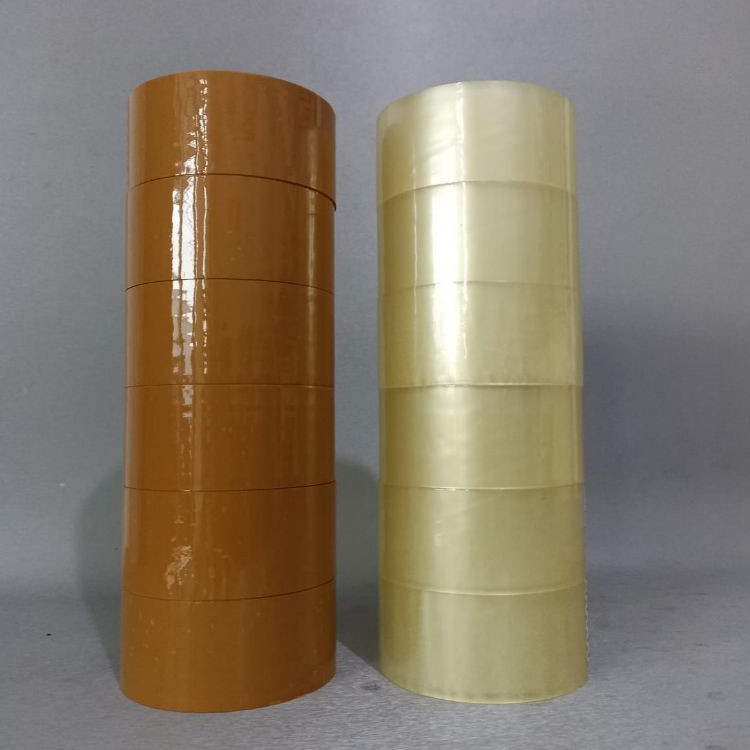

Lakban Bening isi 6 pcs 45mm SM 100 yard - Lakban 2 inch Cokelat SM 100 Yard Solatip