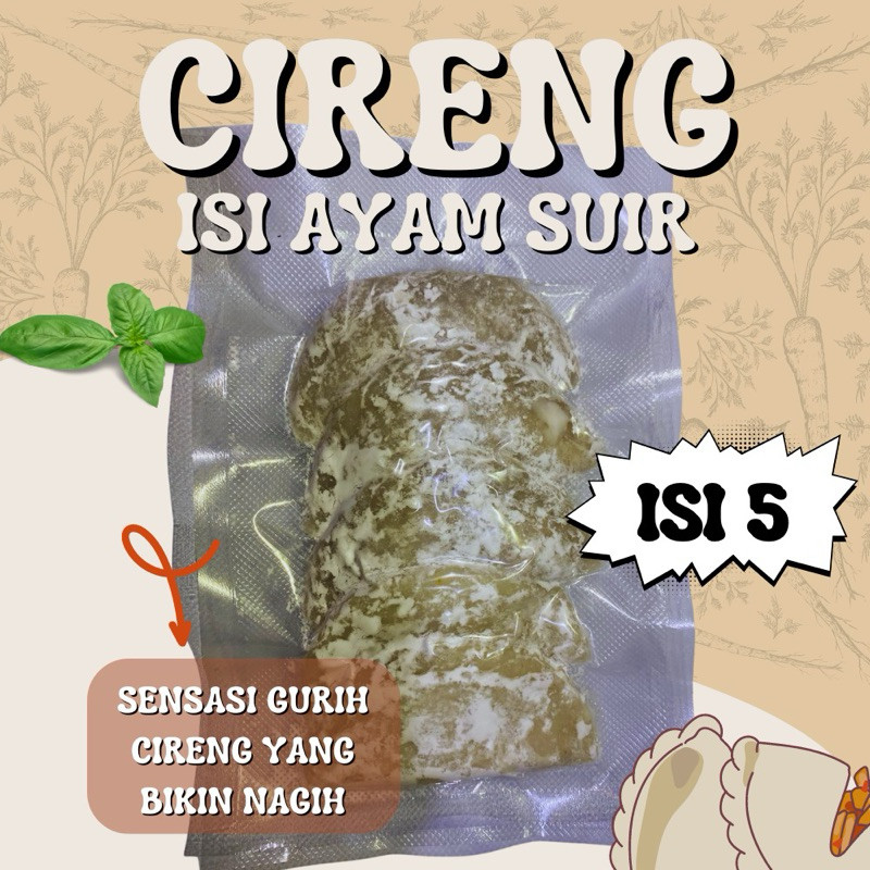 

PROMO Cireng Besar Mercon Isi Ayam Suwir Premium /Daging Ayam isi 5 pcs Cireng small dan