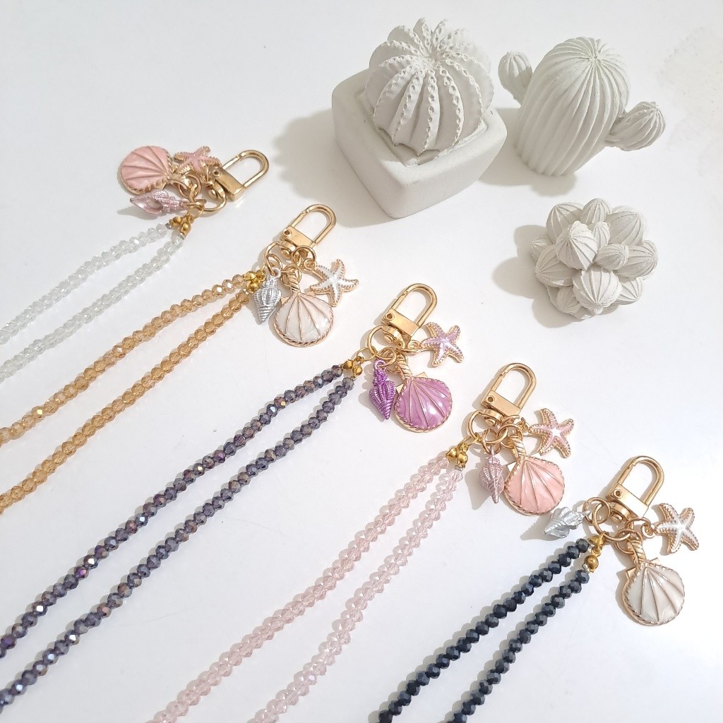 

Lanyard ID Card Crystal Sea Edition Stainless Steel - Name Tag Card Holder / Gantungan ID Card