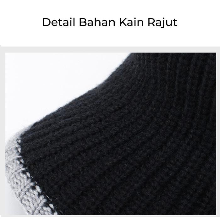 Caramel - Topi Senam Rajut Sport Wanita Outfit Olahraga Outdoor Anti Sinar Uv Warna Kuning Abu