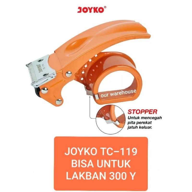 

Tape Cutter Tape Dispenser Bisa Juga Untuk Lakban 300 Yard Pemotong Lakban JOYKO TC 119
