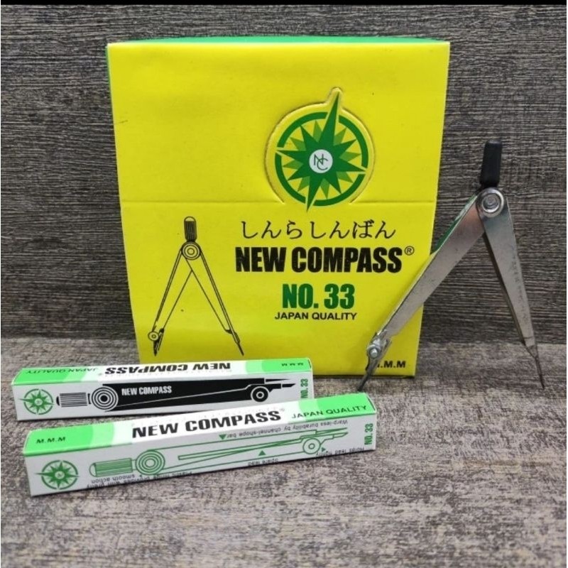 

Jangka New Compass no 33 isi pensil isi 24pcs