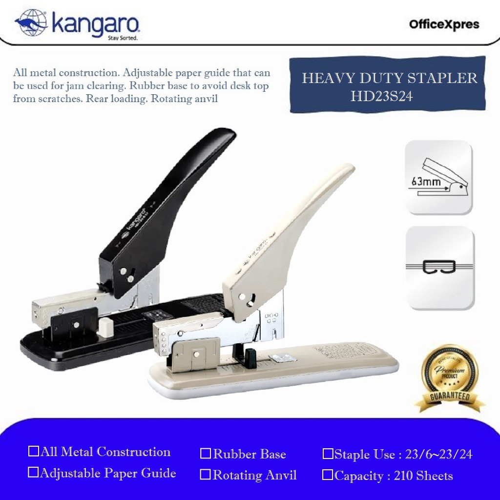 

Stapler Jilid HD-23S24 / Alat Staples Jilid 23S24 / Hekter Jilid Besar / Heavy Duty Stapler HD 23S24
