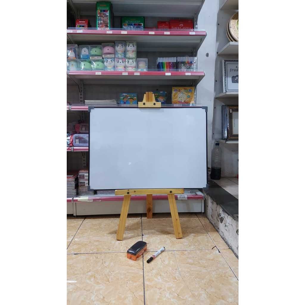 

Whiteboard Standing 50x70 cm Papan Tulis Whiteboard Penyangga
