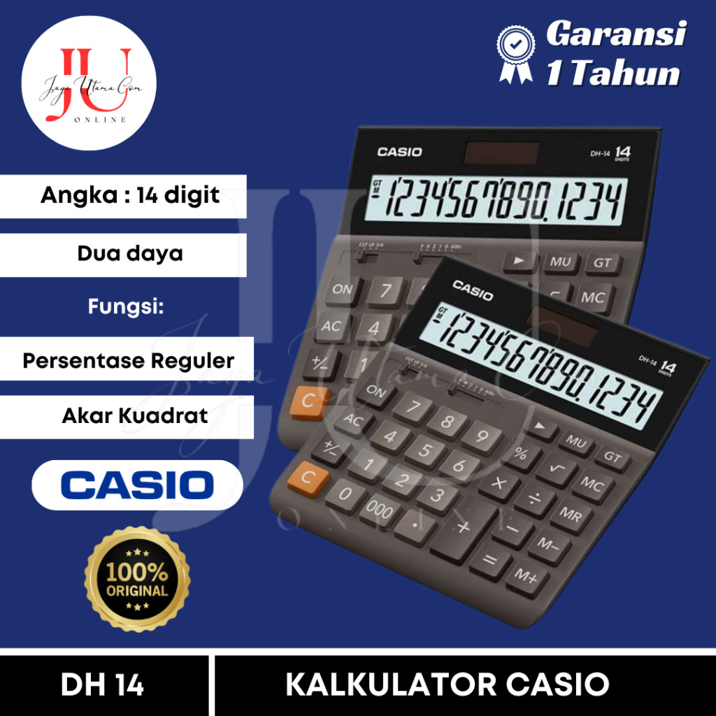 

Kalkulator Casio DH 14 Kalkulator Dekstop Original