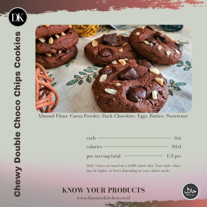 

NewZbgt- Chewy Double Choco Chips Cookies Low Carb