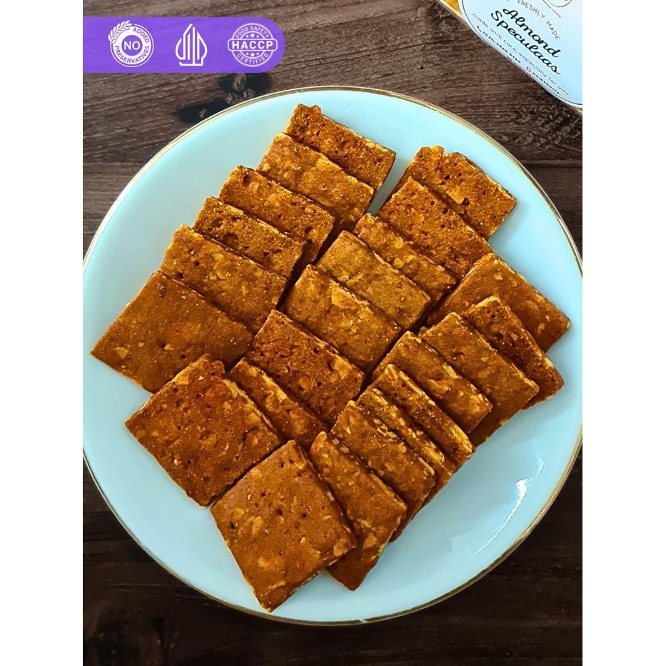 

NewZbgt- Almond Speculaas Kue Kering MISOL netto 100 Gr kemasan plastik