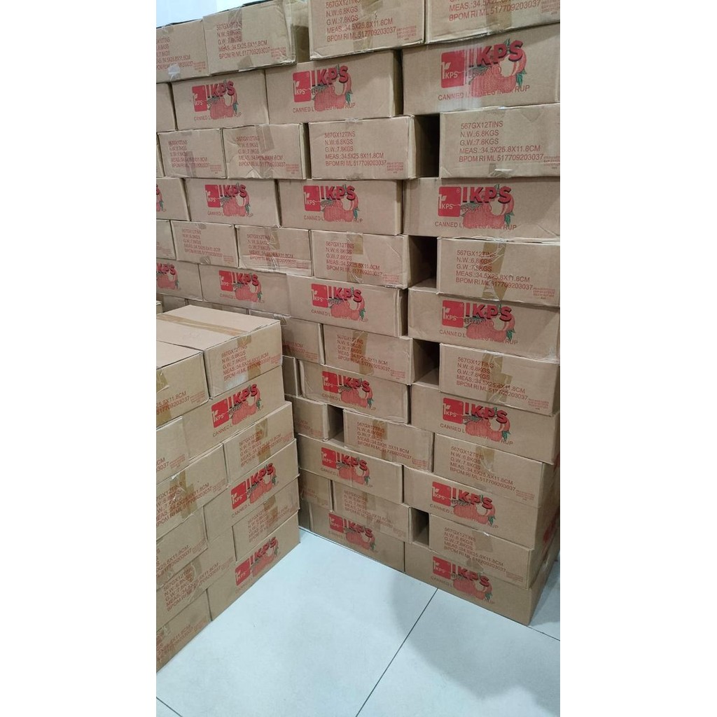 

NewZbgt- IKPS Lychee Karton 1dus isi 12 kaleng @567gr - IKPS Leci Karton