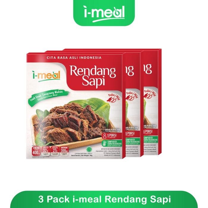 

NewZbgt- Paket i-meal rendang sapi isi 3
