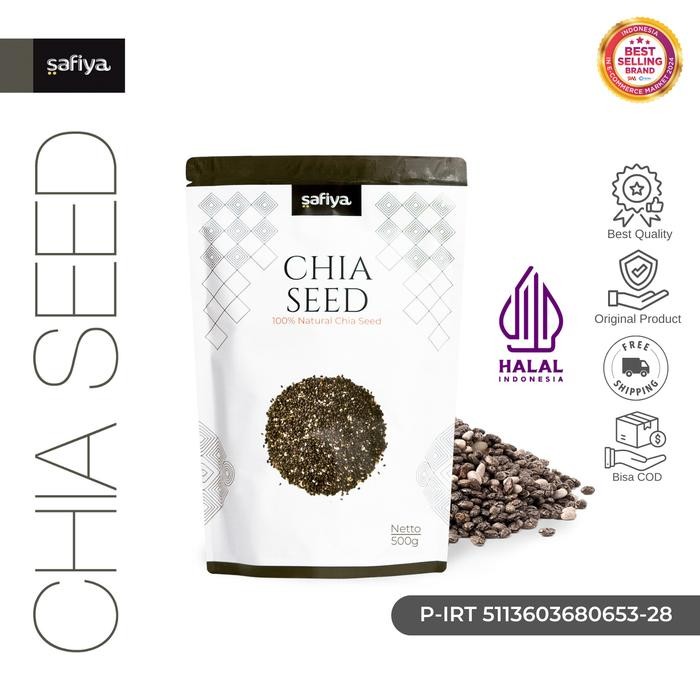 

NewZbgt- Chia Seed Organik 500 gram Organic Chiaseed Authentic Safiya Food