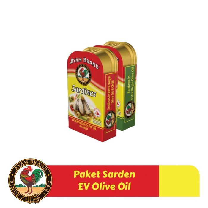 

NewZbgt- Paket Sarden Extra Virgin Oil Ayam Brand 120gr
