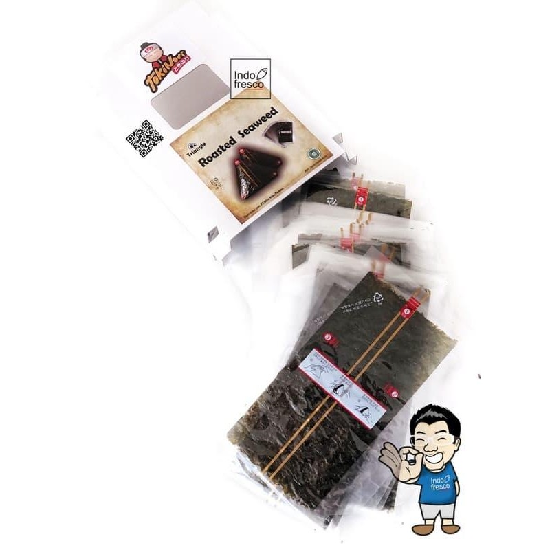 

NewZbgt- Tokinori Triangle Onigiri Nori Wrapper- Roasted Seaweed 100 lembar