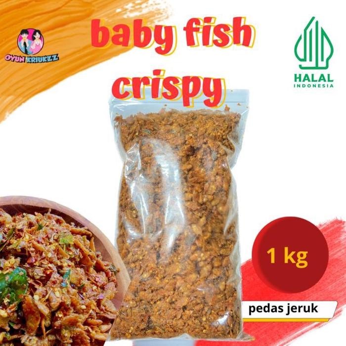 

NewZbgt- BABY FISH CRISPY PEDAS DAUN JERUK 1 KG ( COD ) BEST SELLER food snacks Snack Makanan