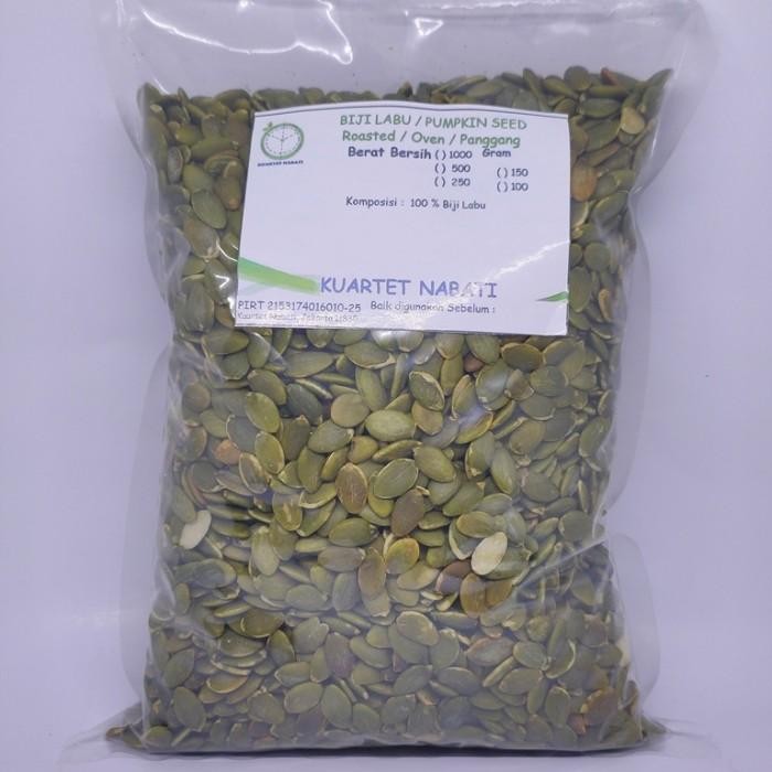 

NewZbgt- 500gr Roasted Pumpkin Seed - Biji Labu Kupas - Oven - Matang