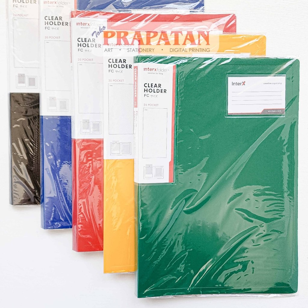 

InterX Clear Holder Folio 20 Pockets Map File Organizer