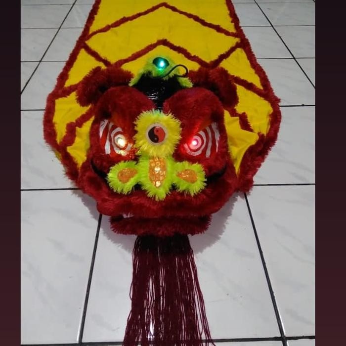 Promo Barongsai Mini warna merah untuk anak 5-12 tahun