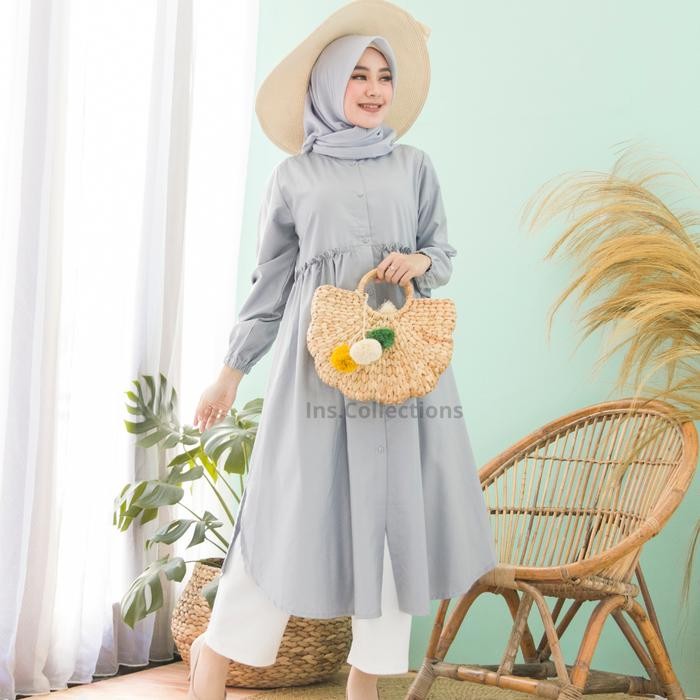 Syamira- InsCollections Tunik Sakila Bahan Katun Toyobo Premium