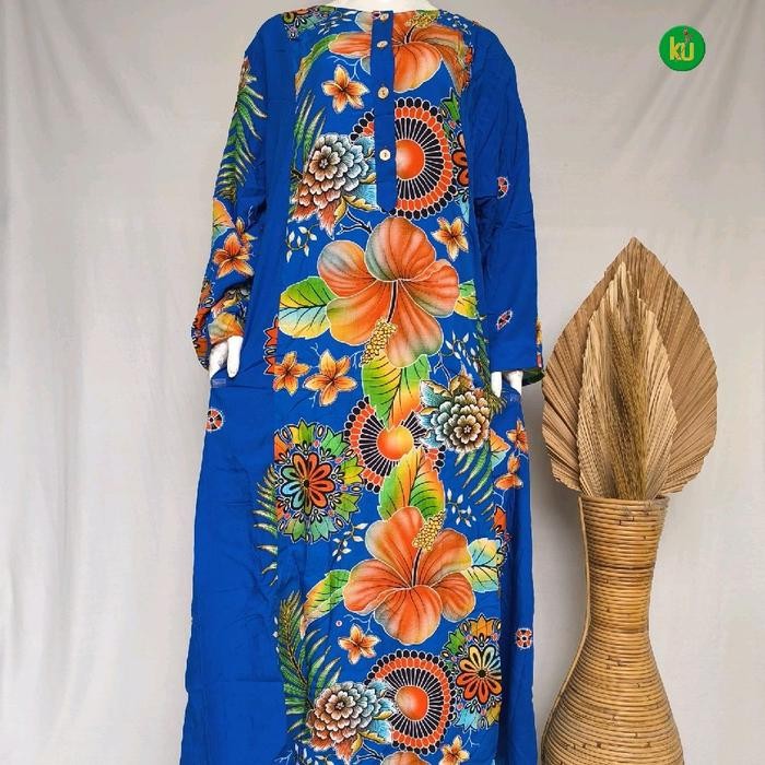 Busanae- LONGDRESS ABAYA LD 130 KENCANA UNGU LABEL BIRU