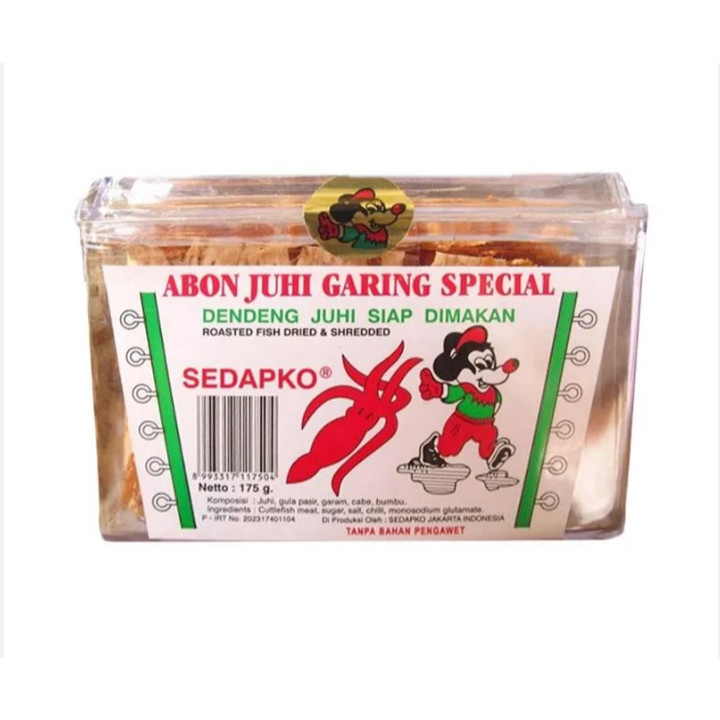 

Snack Cumi Garing TOPLES - Abon Juhi Panggang Sedapko 175gr BARANG SELALU TERBARU EXP TEANJANG!!!