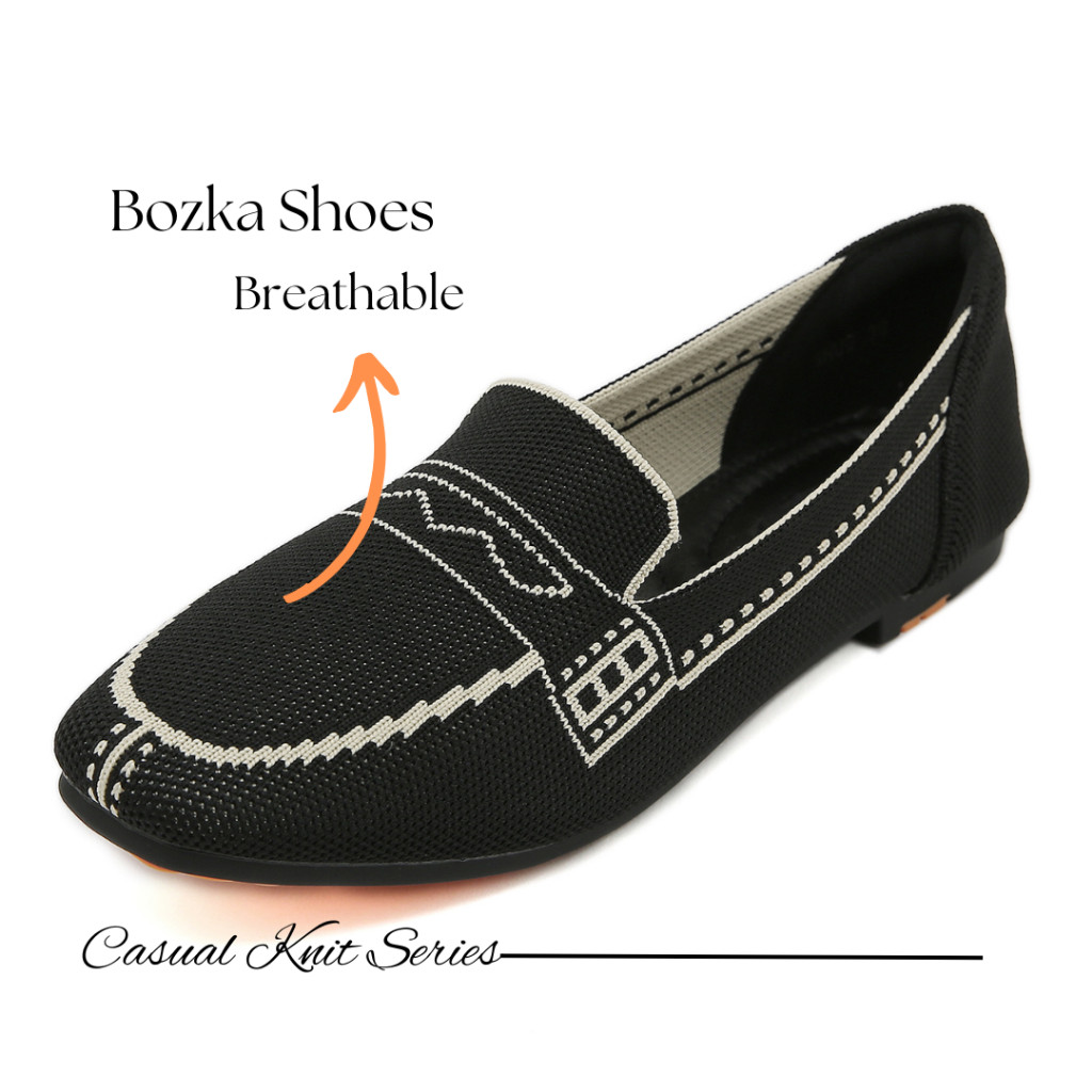 Diskont Bozka Sepatu Wanita Rajut Snug Slip Resistant