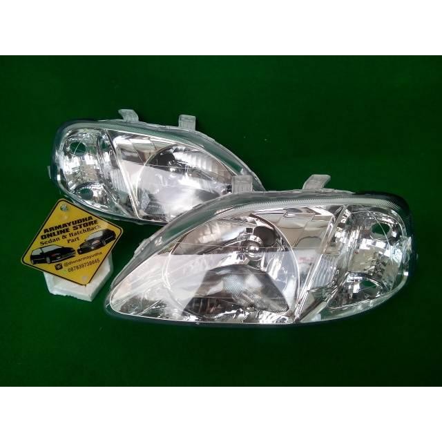 PREMIUM headlamp/lampu depan standar honda civic ferio 99-2000