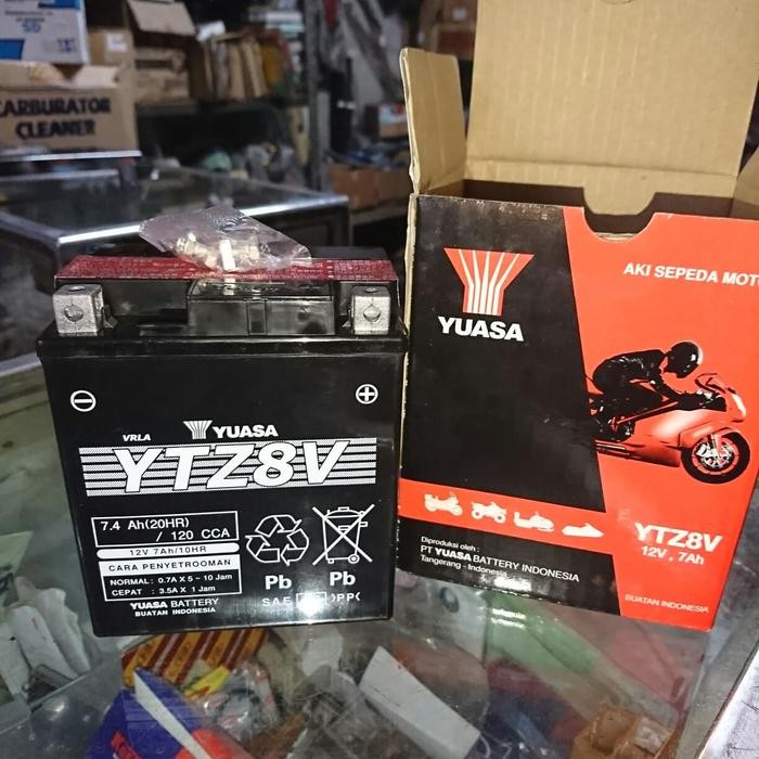 PREMIUM Yuasa YTZ8V ori aki motor yamaha XMAX X Max Vespa LX KLX R25 CBR 250