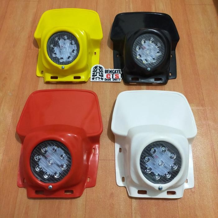 PREMIUM Headlamp Lampu Depan Jadul Vintage Trail Klasik LED ELBA
