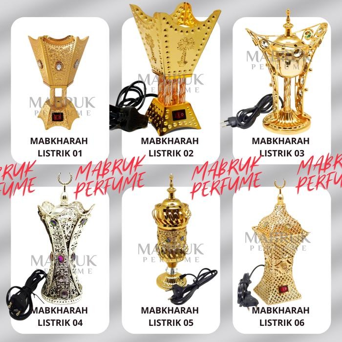 PREMIUM Tempat Bakar Bukhur Dupa Arab Prapen Listrik Elektrik Mabkharah Buhur