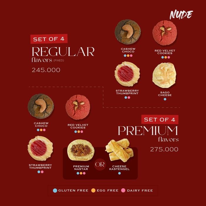 

Hampers Natal Cookies Box Gluten Free NUDE Healthy Christmas Gift Xmas New Year