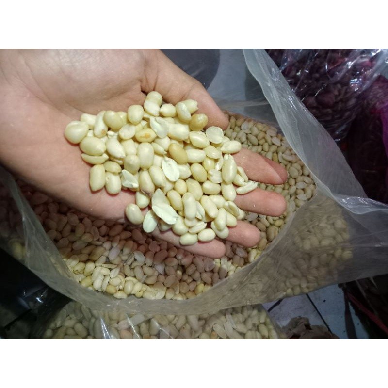 

Sajiandapur Kacang Tanah Kupas Import Ukuran 25/29(Jumbo) Dan 41/51(Sedang)Per 1 Kg