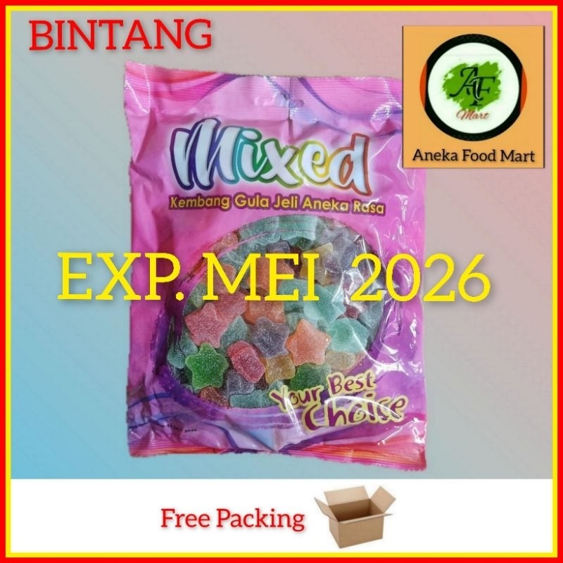 

Sajiandapur Jelly Waisun 1Kg/ Jelly Malaysia/ Waisun Jelly/ Kembang Gula Jelly/ Mixed Pastilles /